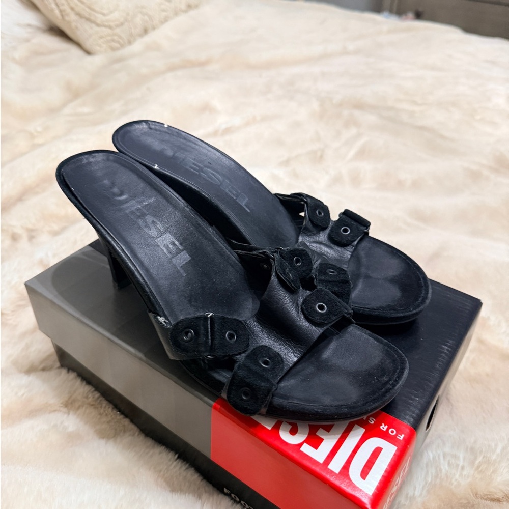 Diesel Black Women's Heels - Picture 4 of 5